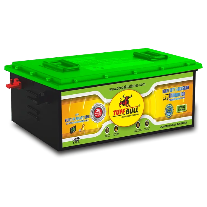 Official TuffBull lithium-ion E-Rickshaw battery